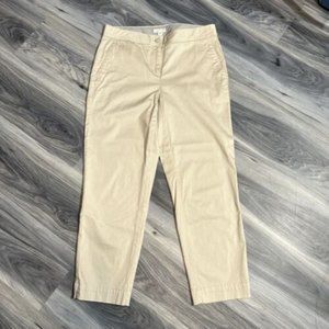 J. JILL Live-In Chino Slim Crop Pants Size 4